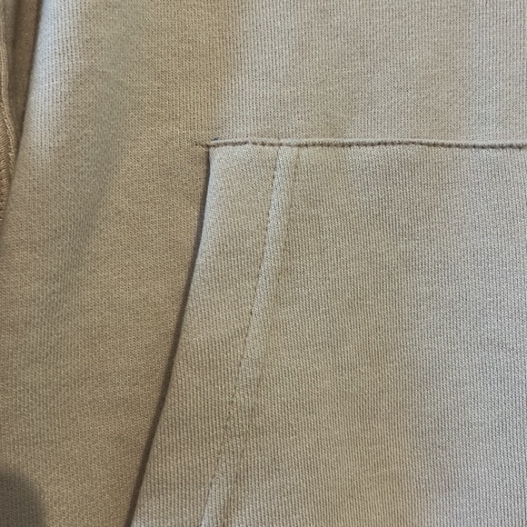 CALVIN KLEIN NUDE PINK ZIPPER HOODIE WITH CANGAROO POCKETS - Picture 8 of 11